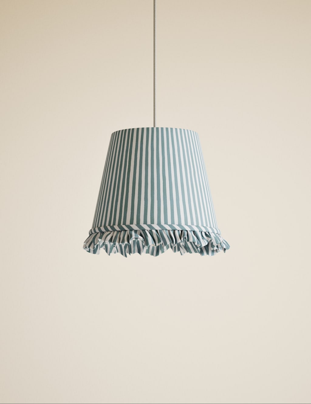 Watercolour Stripe Ruffle Edge Lamp Shade 3 of 5