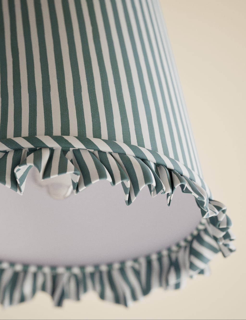 Watercolour Stripe Ruffle Edge Lamp Shade 4 of 5