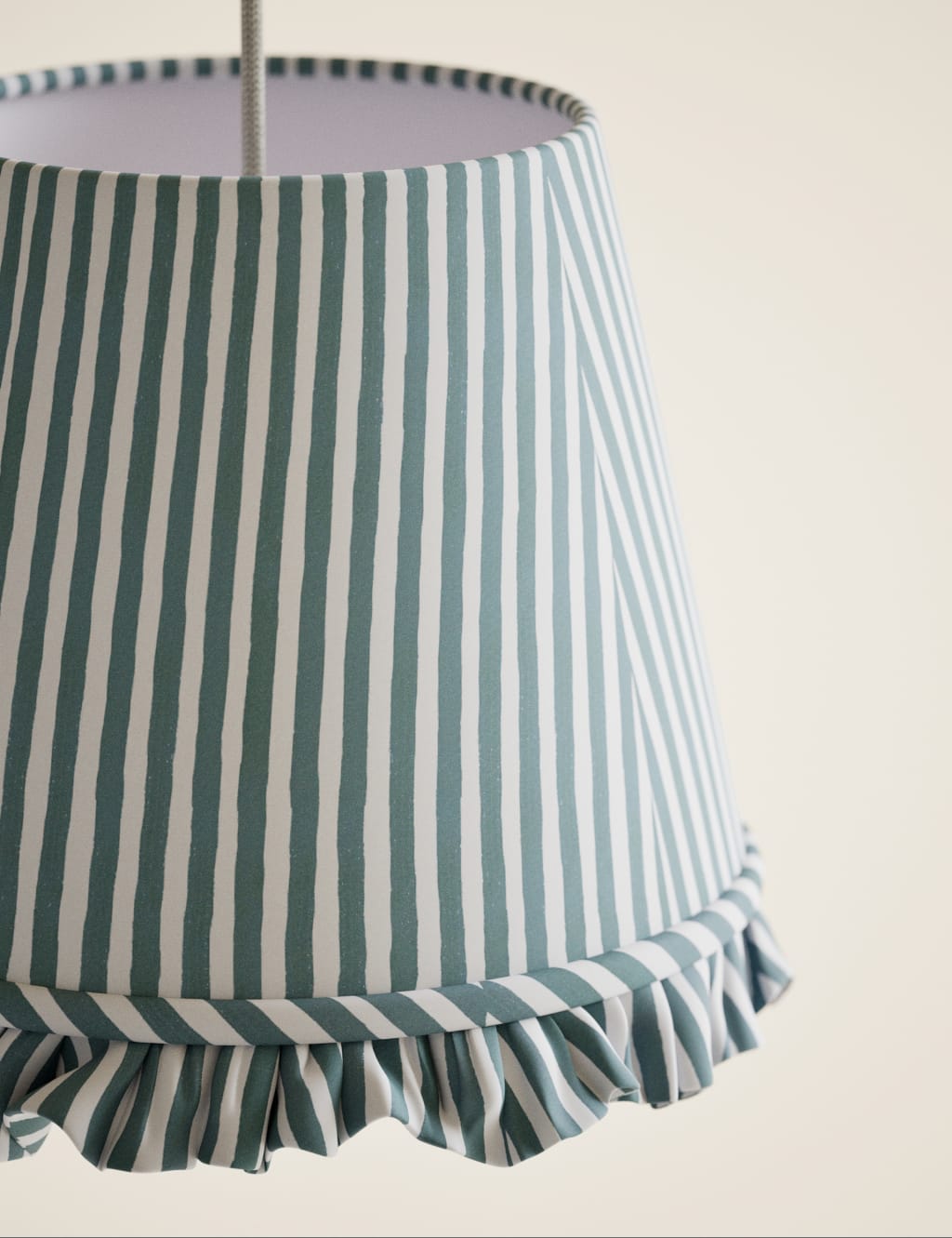 Watercolour Stripe Ruffle Edge Lamp Shade 5 of 5