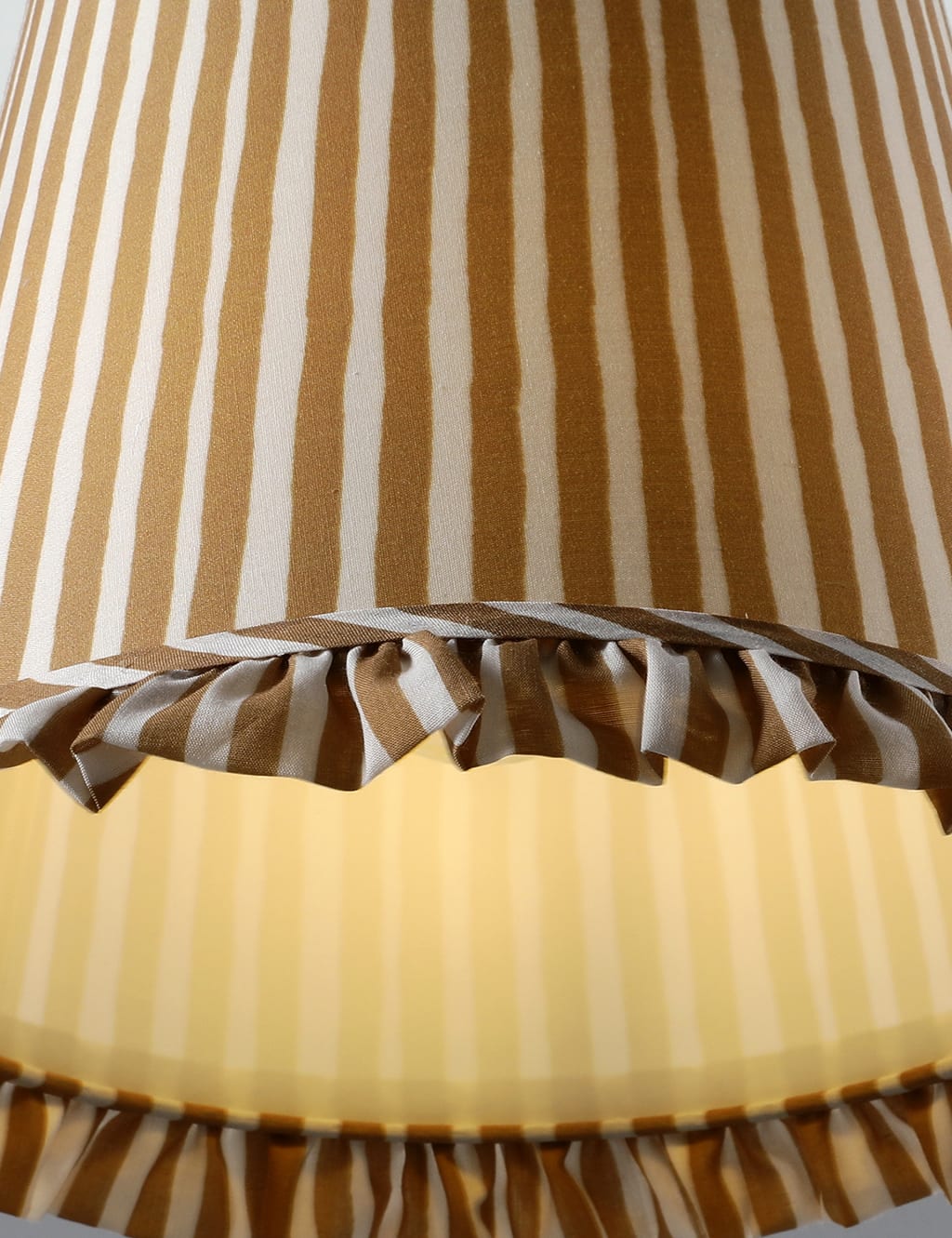 Watercolour Stripe Ruffle Edge Lamp Shade 3 of 4