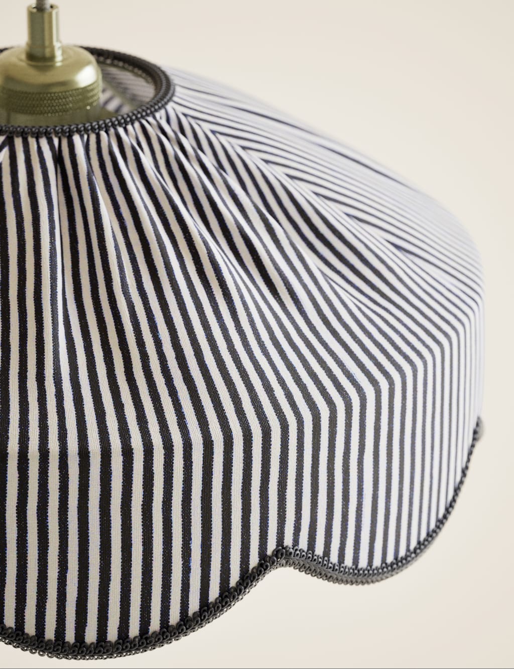 Striped Scallop Lamp Shade 5 of 5