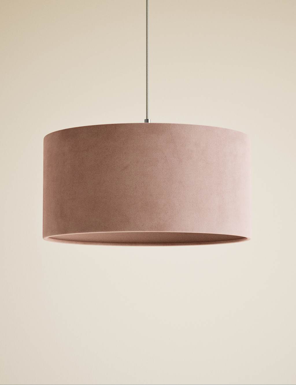 Velvet Oversized Ceiling Lamp Shade 3 of 5