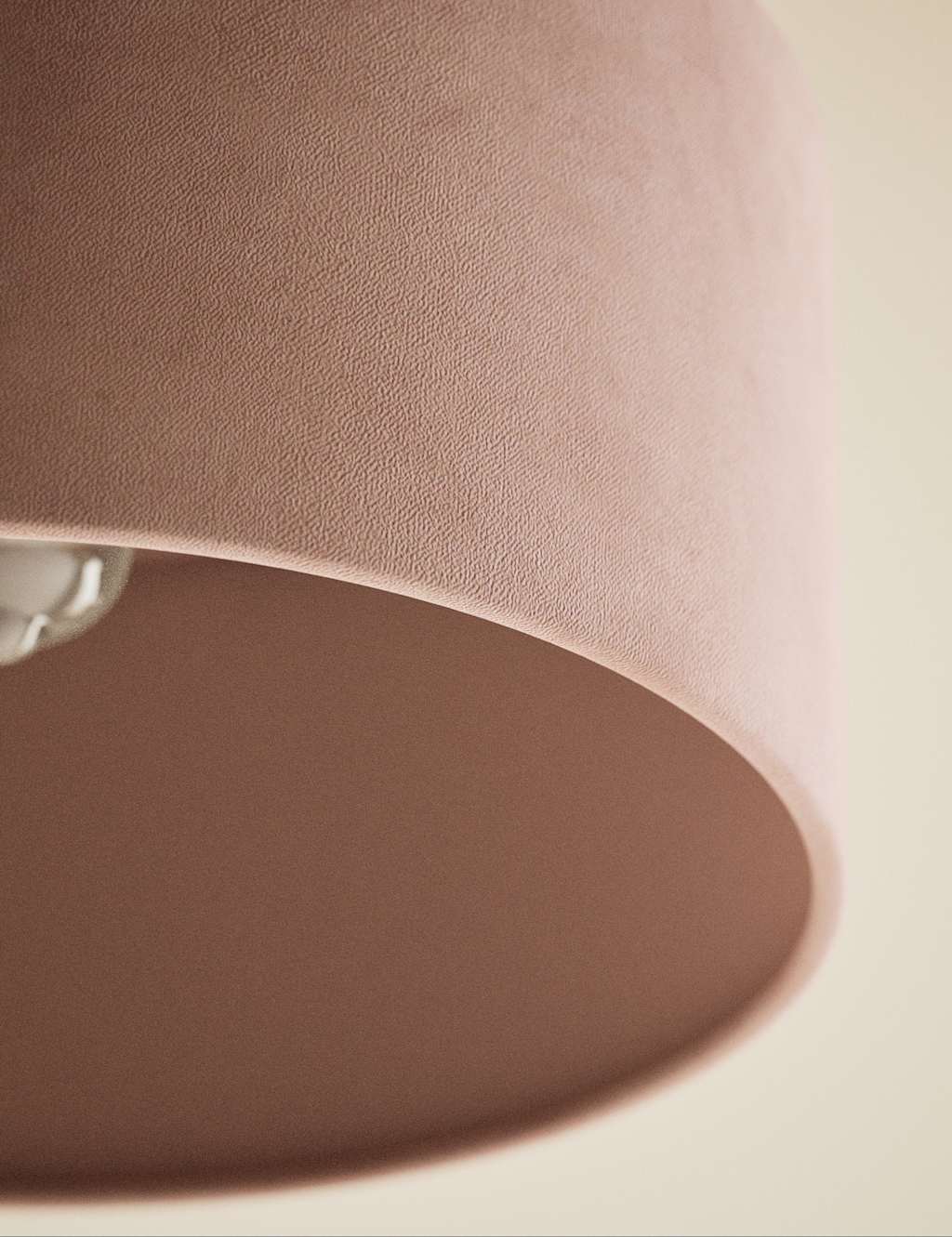 Velvet Oversized Ceiling Lamp Shade 4 of 5