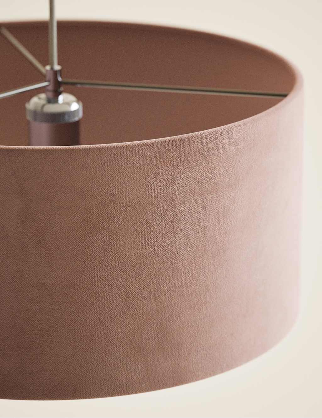 Velvet Oversized Ceiling Lamp Shade 5 of 5
