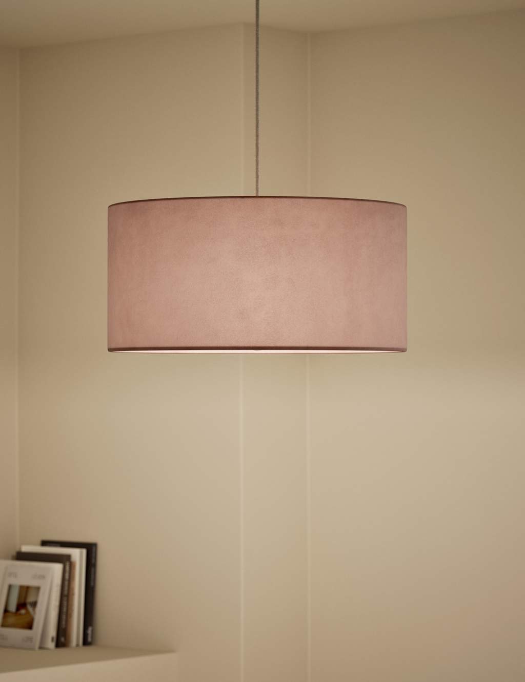 Velvet Oversized Ceiling Lamp Shade 2 of 5