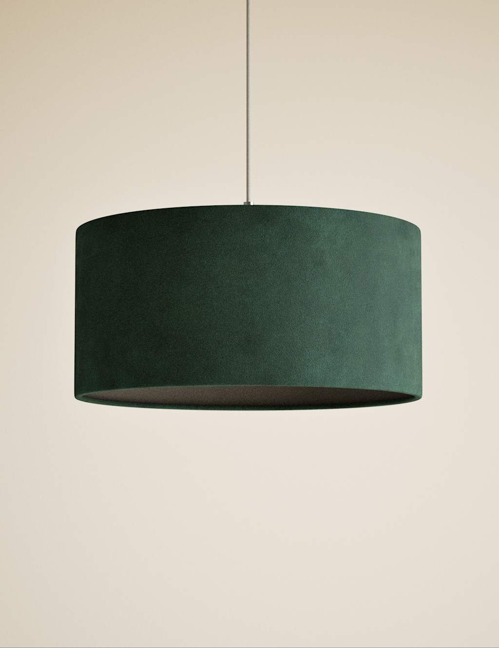 Velvet Oversized Ceiling Lamp Shade 3 of 5