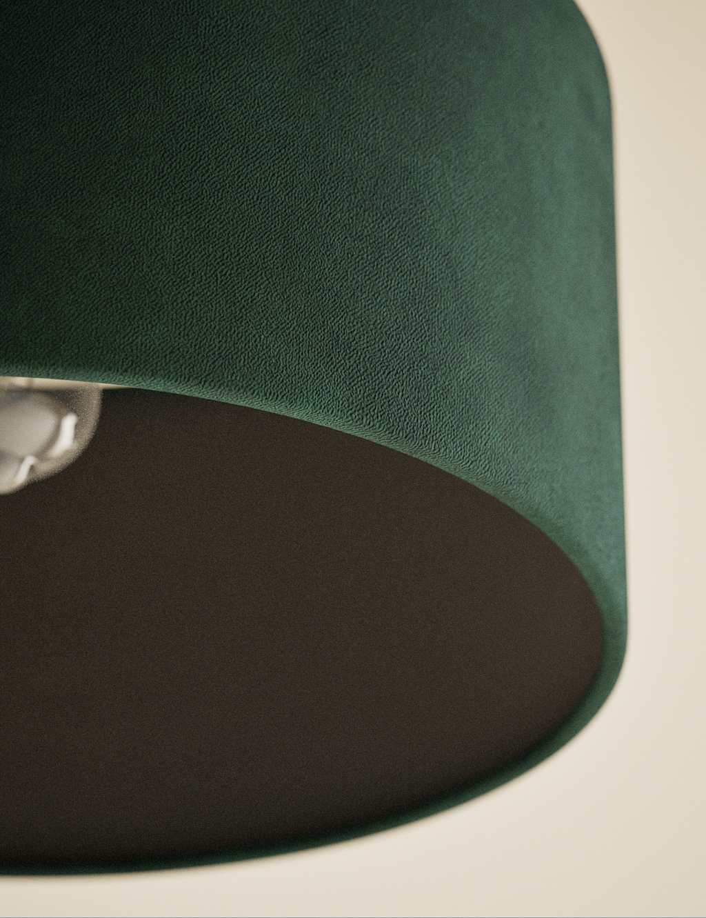 Velvet Oversized Ceiling Lamp Shade 4 of 5