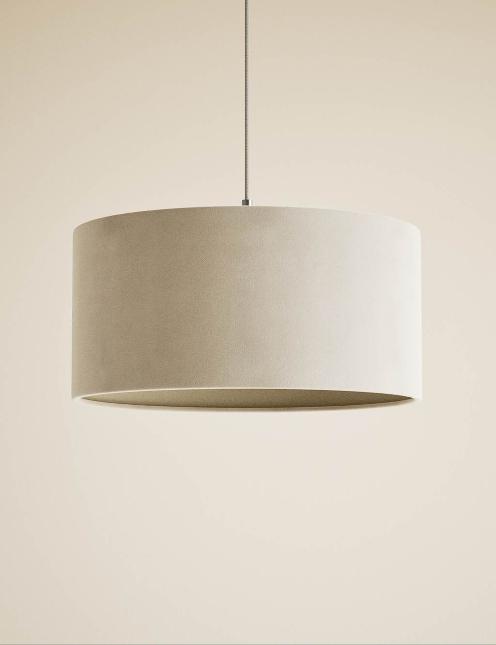 Velvet Oversized Ceiling Lamp Shade 3 of 5