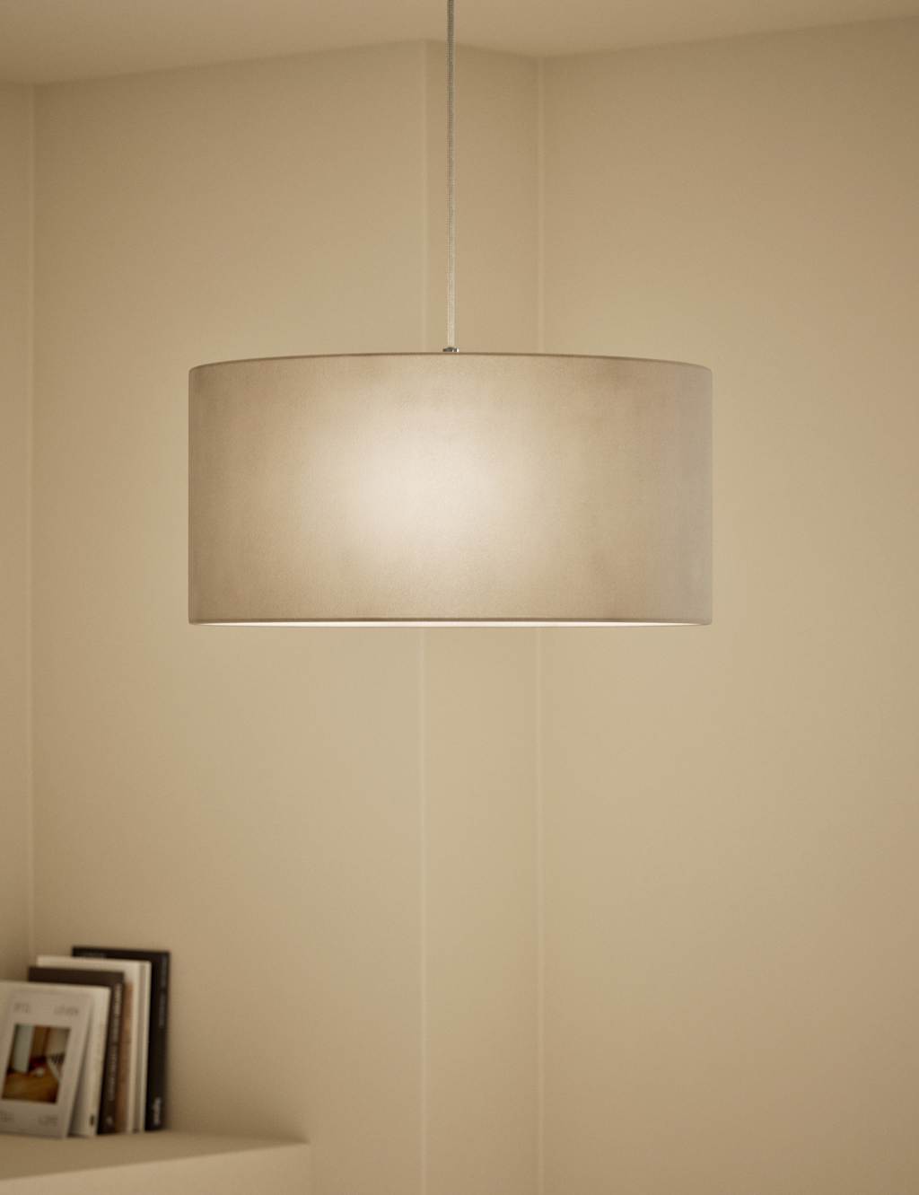 Velvet Oversized Ceiling Lamp Shade 2 of 5