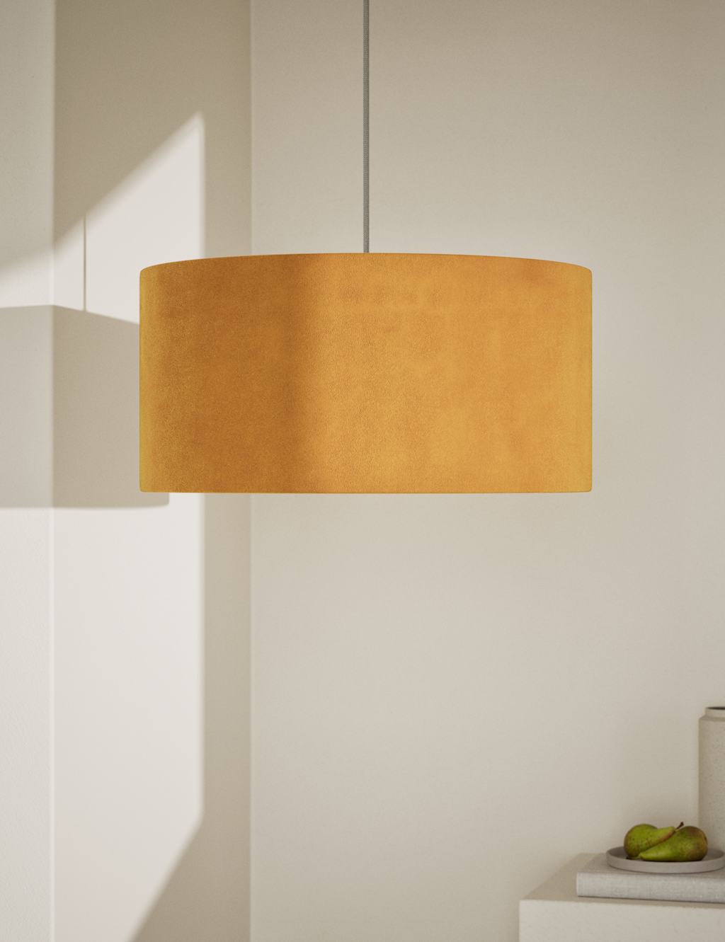 Velvet Oversized Ceiling Lamp Shade 1 of 6