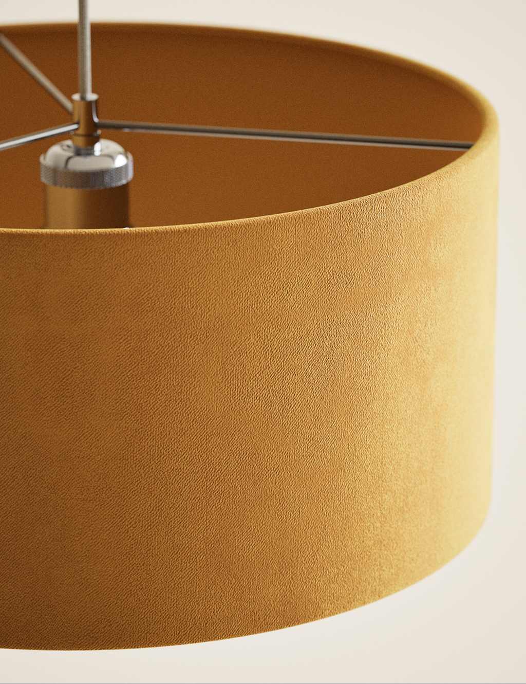 Velvet Oversized Ceiling Lamp Shade 5 of 6