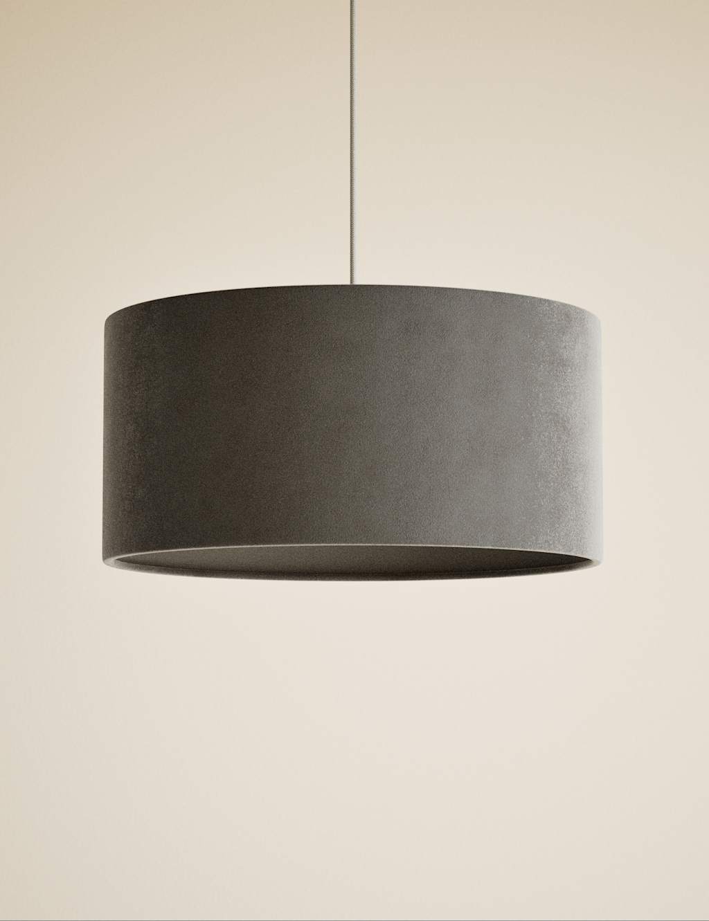 Velvet Oversized Ceiling Lamp Shade 3 of 5