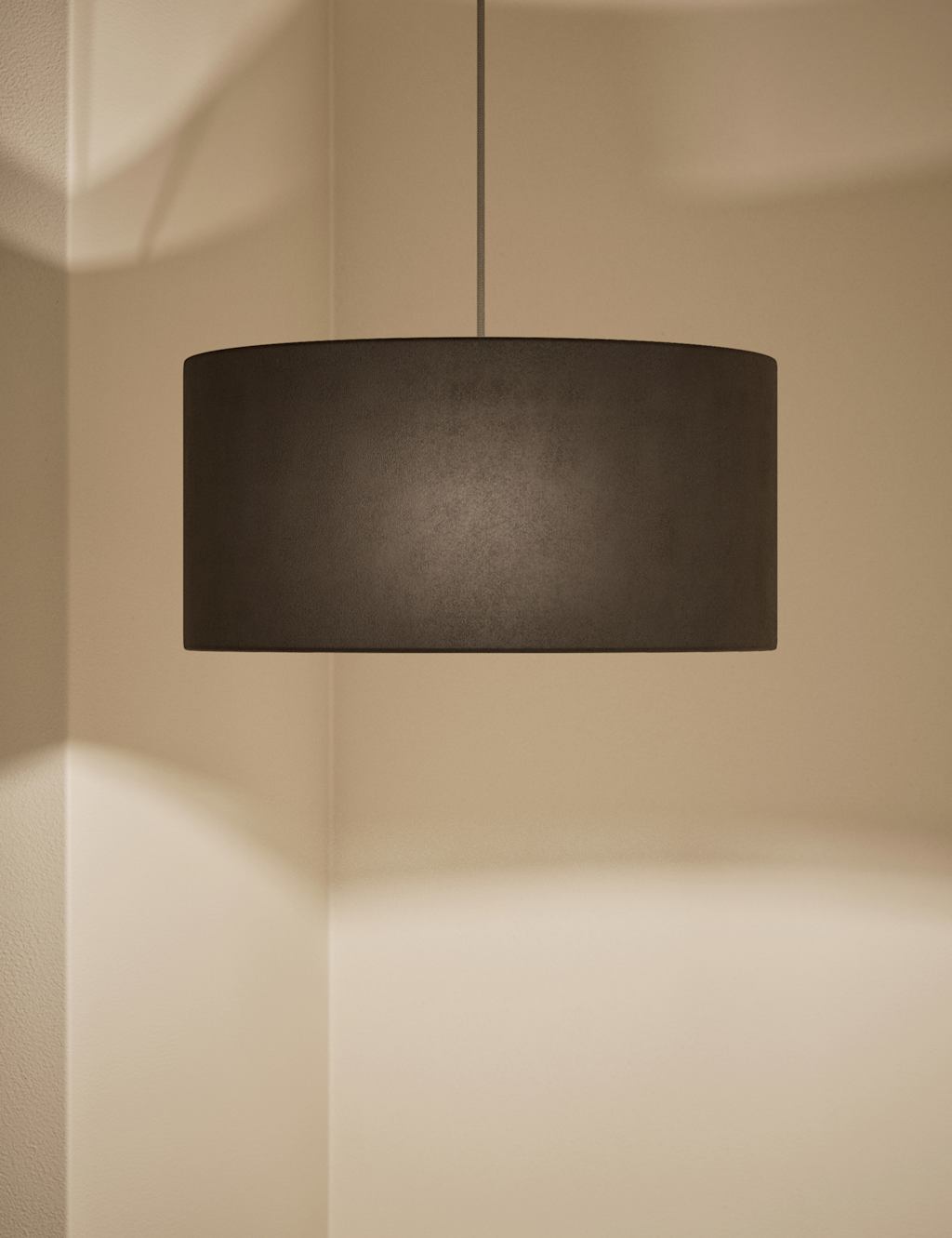 Velvet Oversized Ceiling Lamp Shade 2 of 5