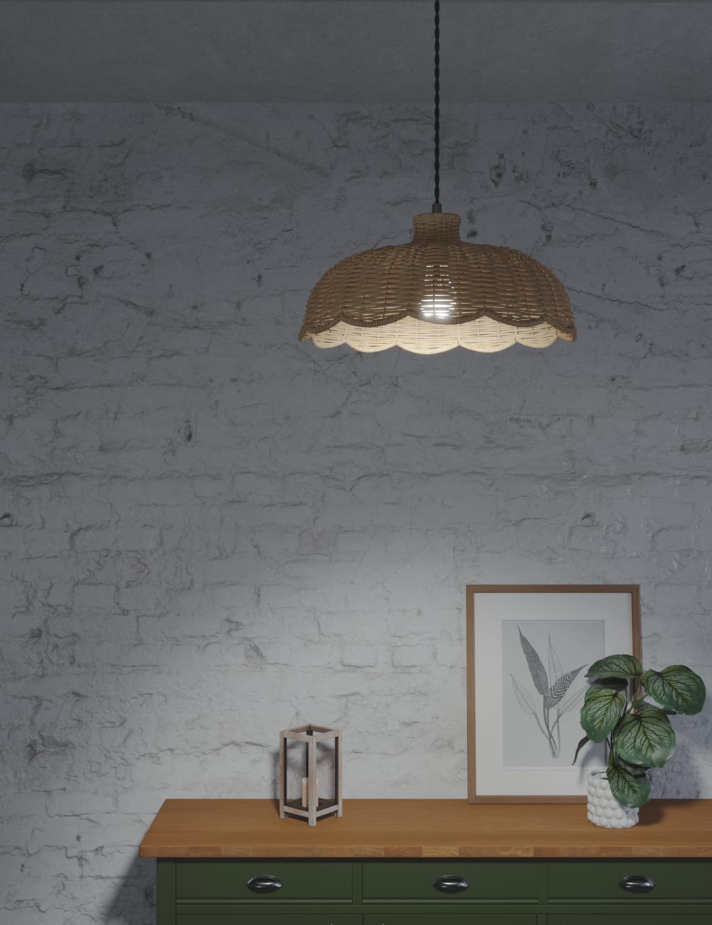 Scallop Rattan Shade 2 of 8