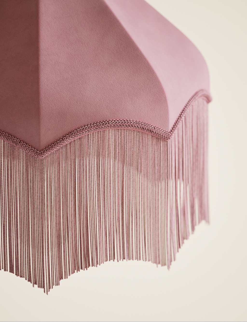 Fringed Velvet Lamp Shade 5 of 5