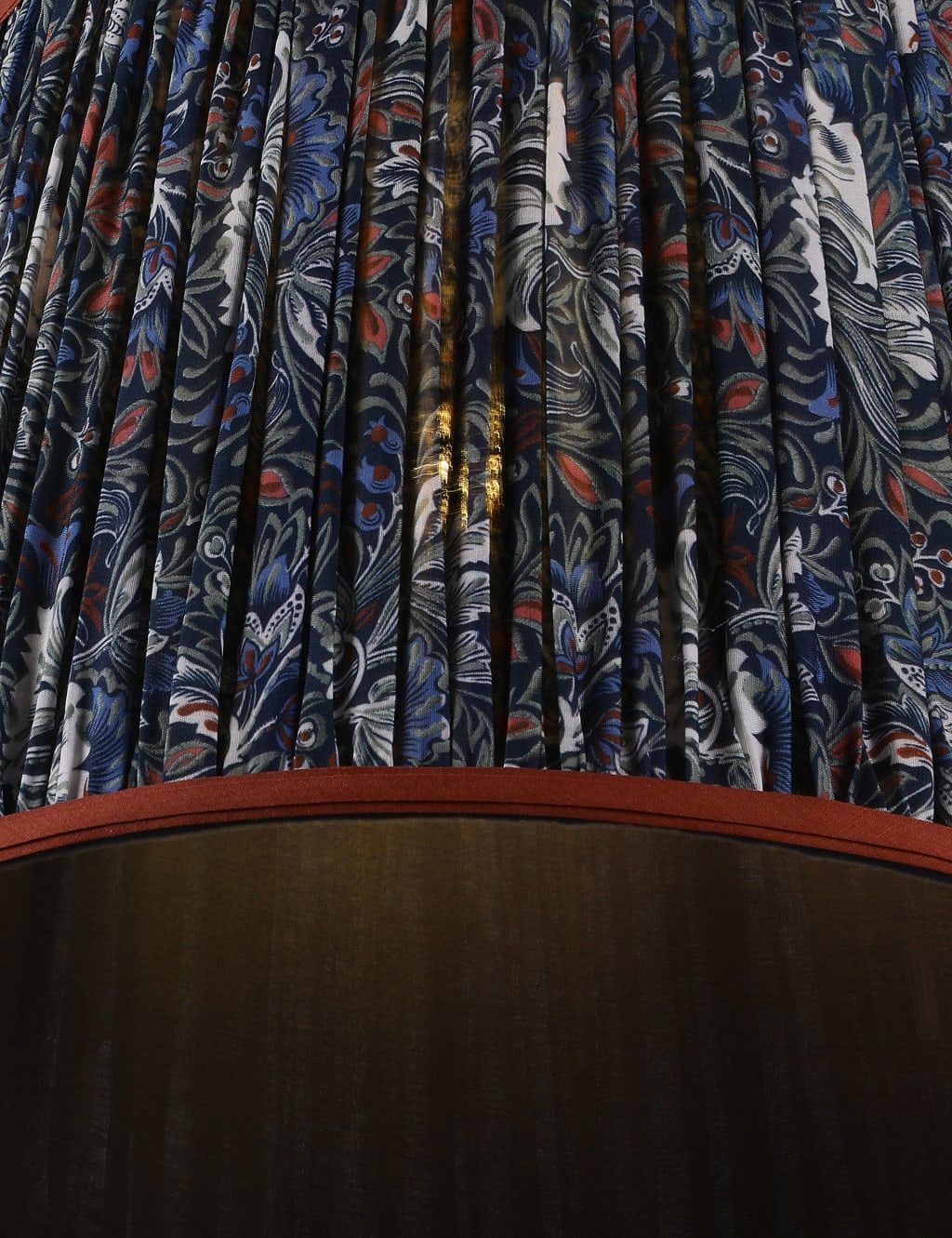 Printed Pleated Ceiling Lamp Shade 3 of 4