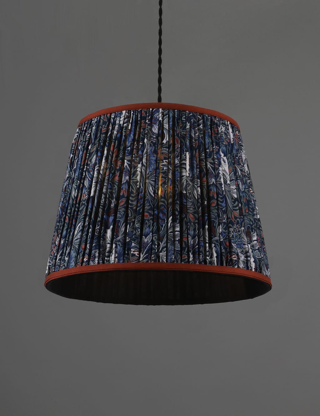 Printed Pleated Ceiling Lamp Shade 4 of 4
