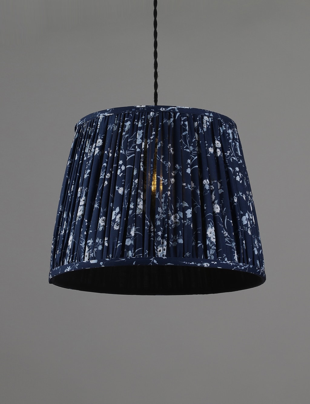 Pleated Floral Lamp Shade 5 of 5