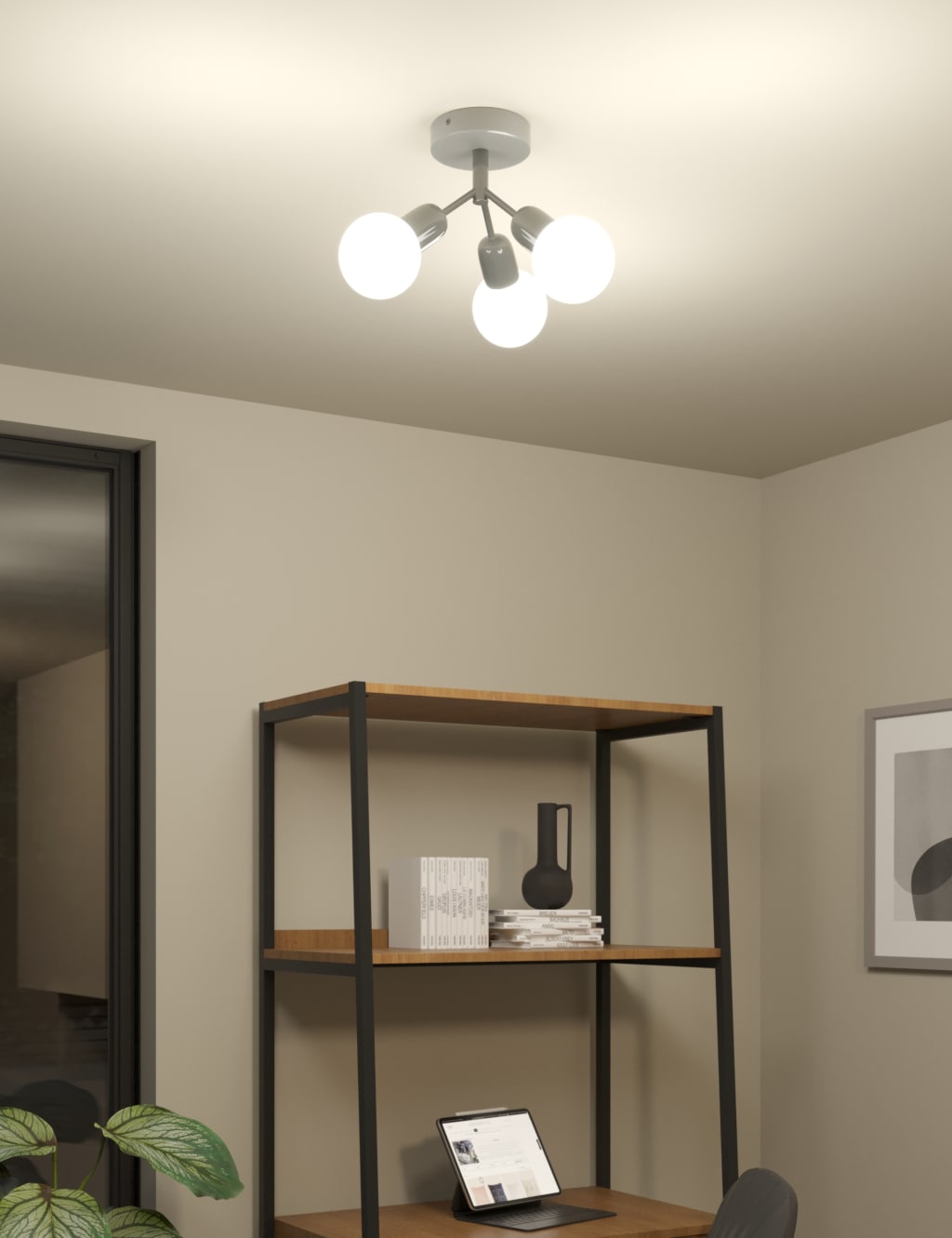Coby Flush Ceiling Light 2 of 6