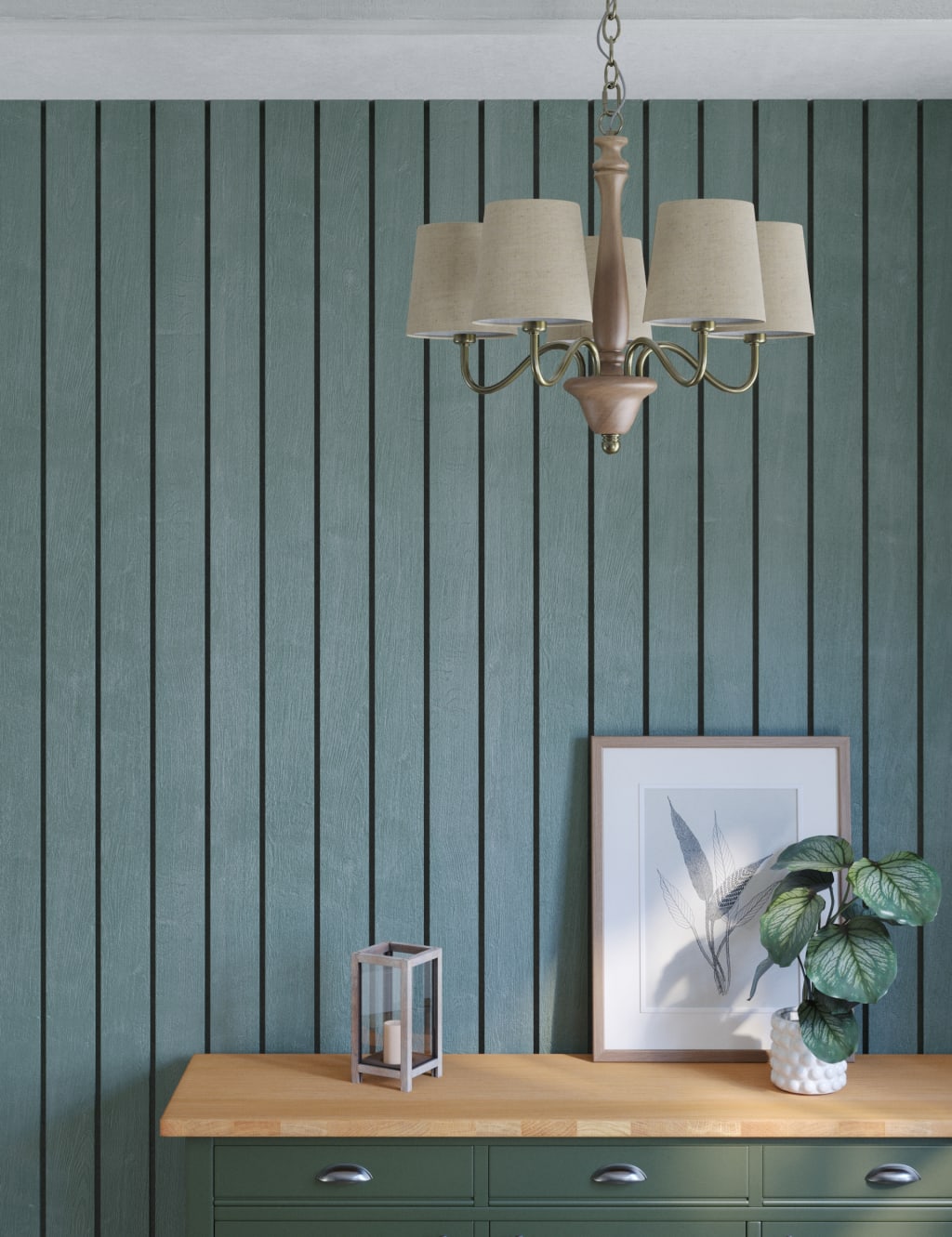 Wooden Chandelier 4 of 7