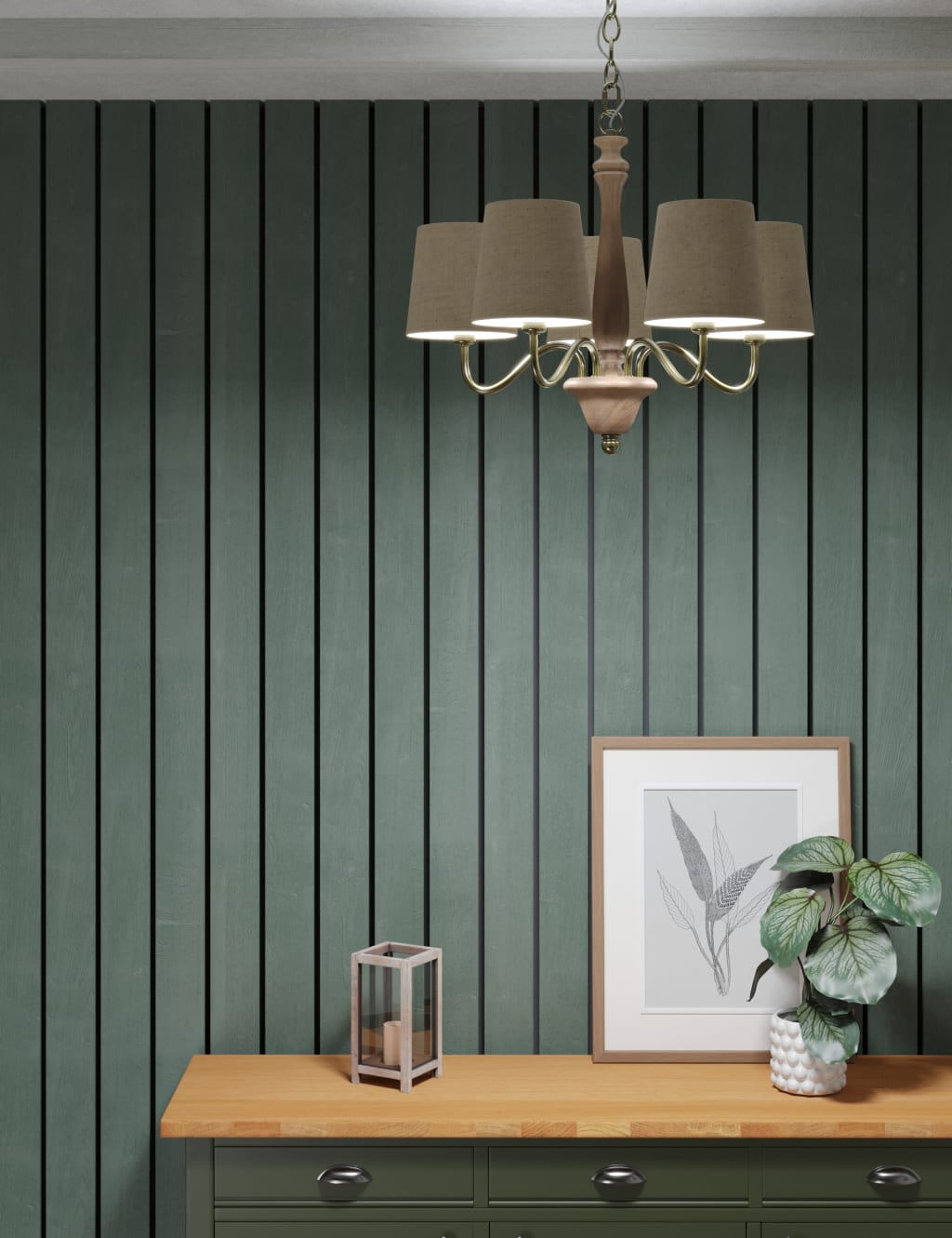 Wooden Chandelier 2 of 7