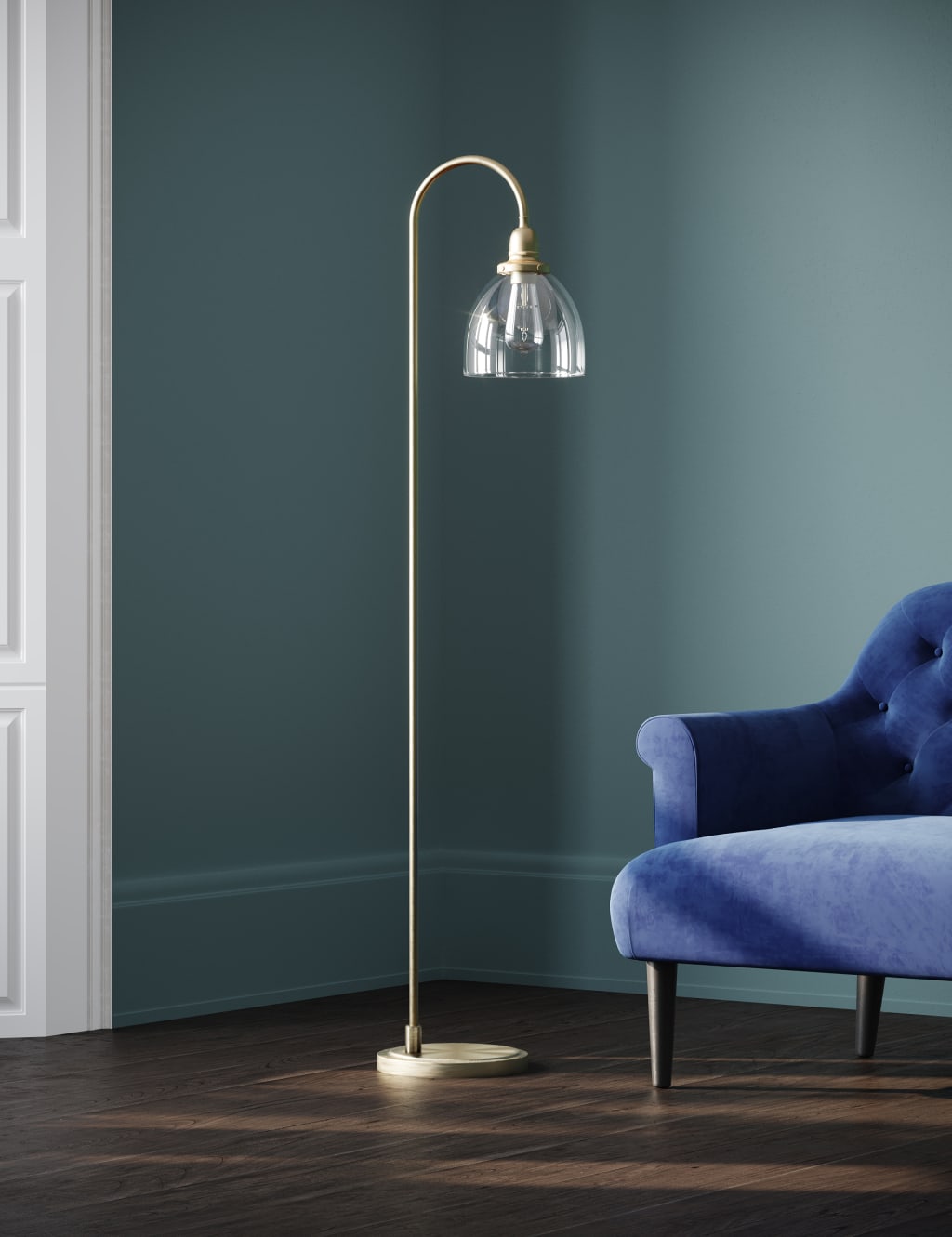 Hoxton Curved Floor Lamp 4 of 7