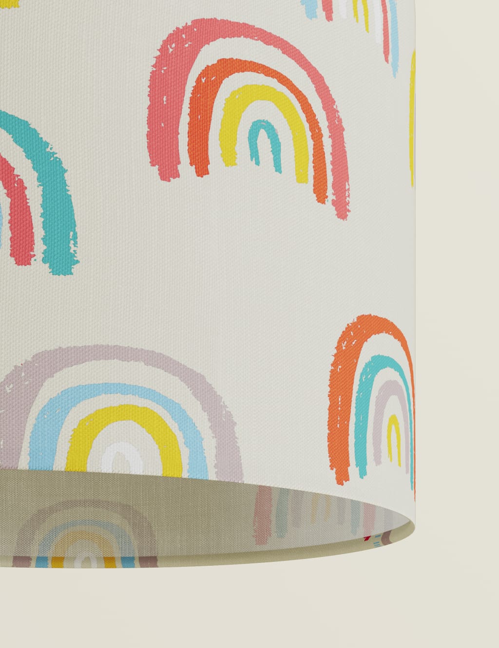Rainbow Print Ceiling Lamp Shade 4 of 5