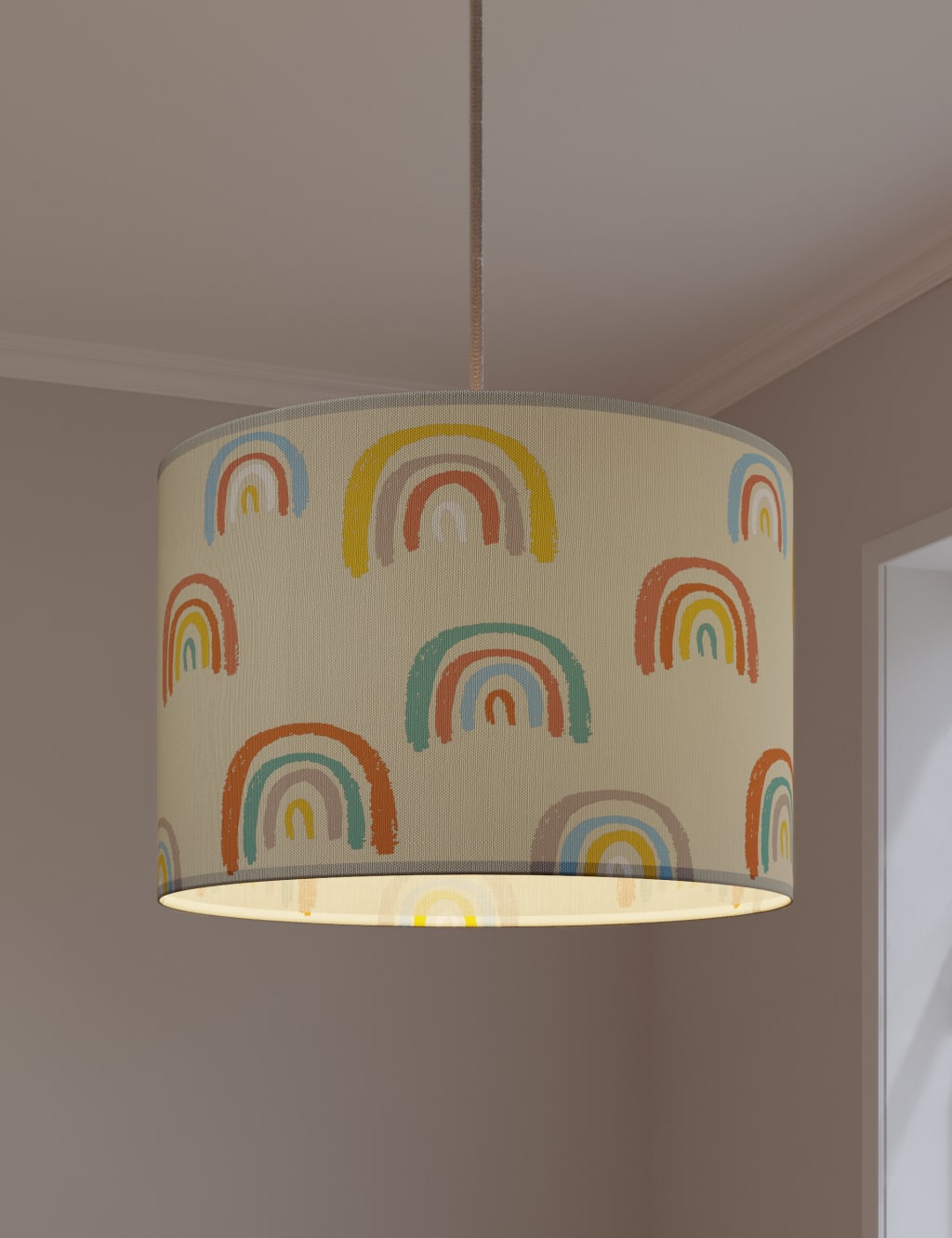 Rainbow Print Ceiling Lamp Shade 2 of 5