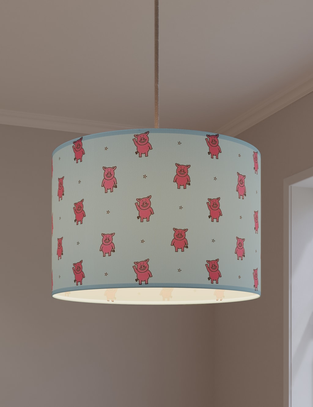 Percy Pig™ Print Ceiling Lamp Shade 2 of 6