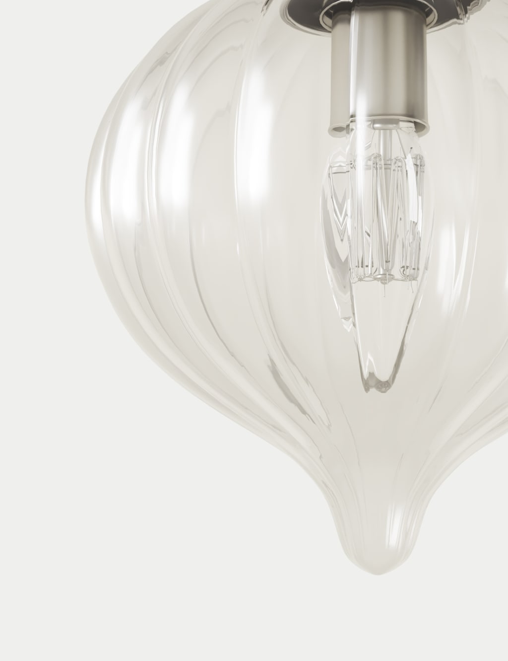 Glass Teardrop Pendant Light 4 of 5