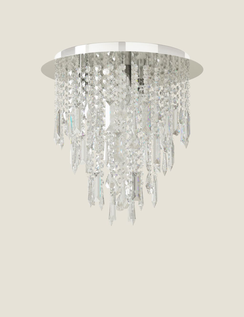 Glamour Beaded Flush Light 1 of 6