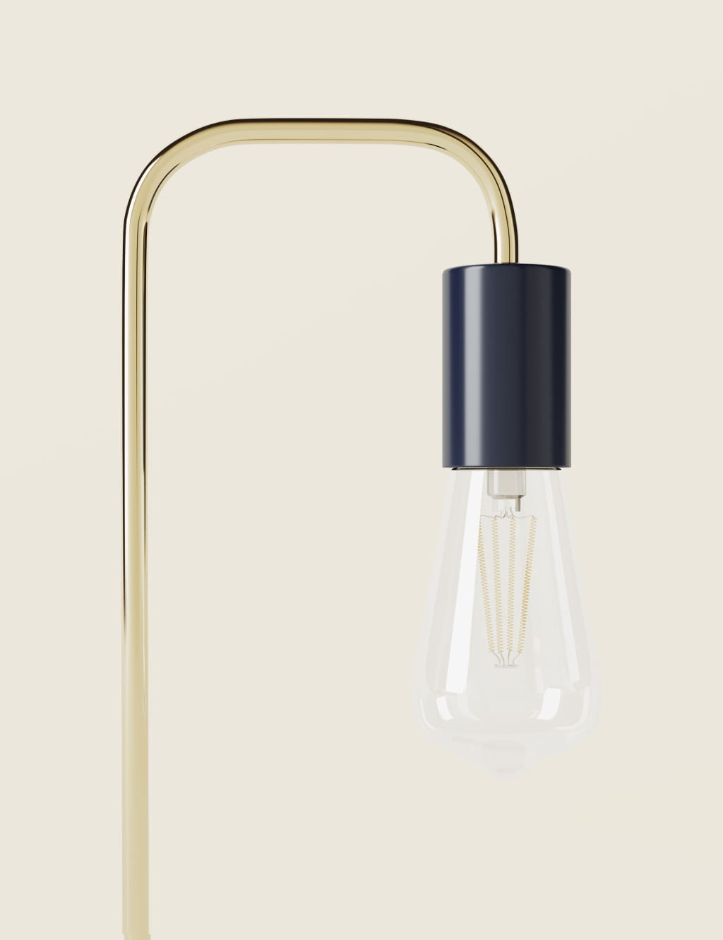 Exposed Bulb Curved Floor Lamp 6 of 6