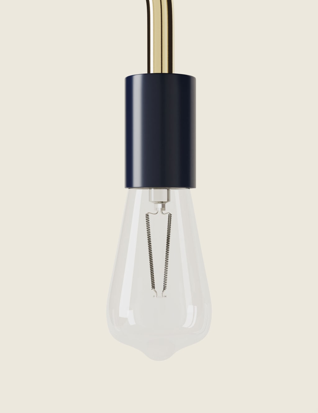 Exposed Bulb Curved Table Lamp 6 of 6