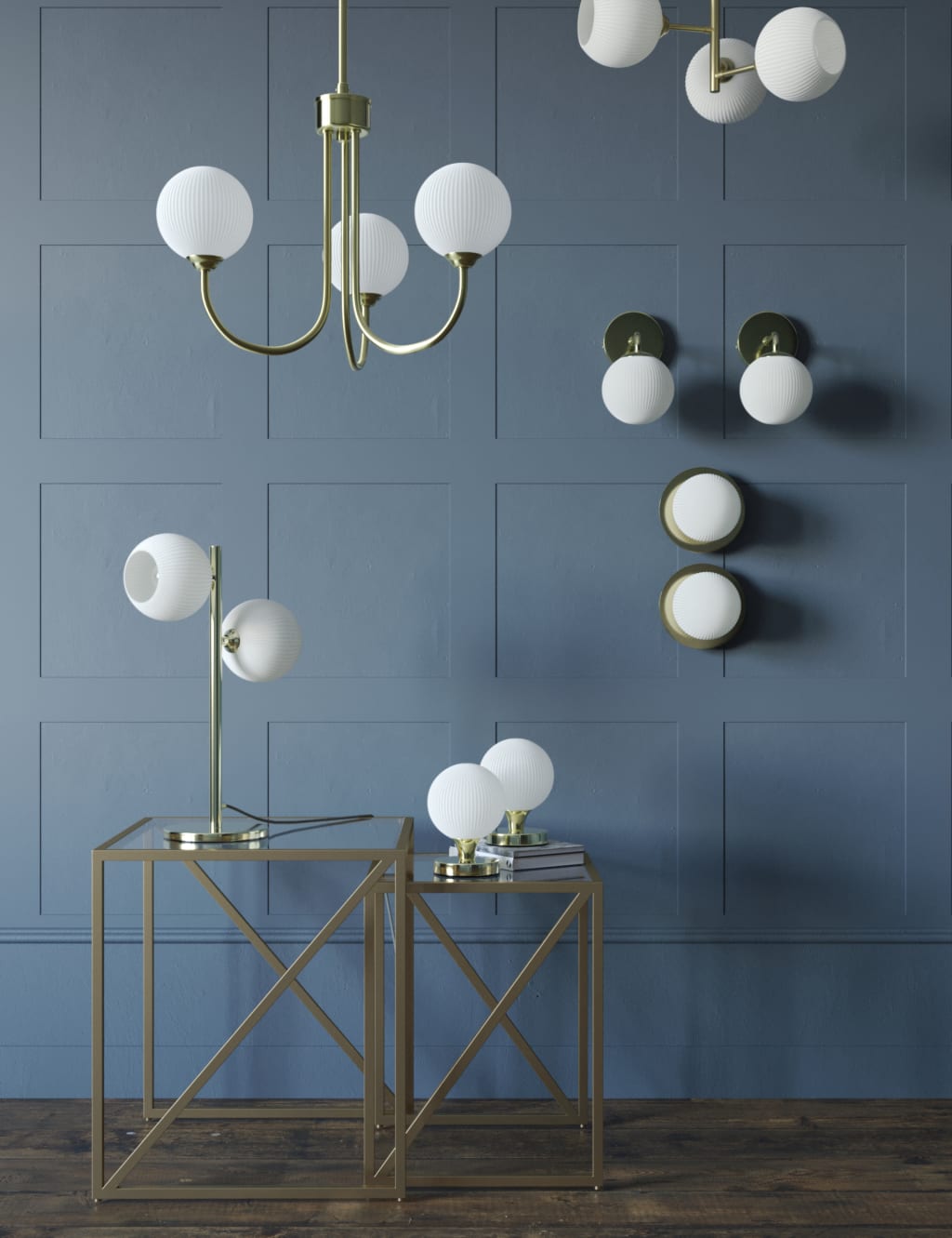 Set of 2 Globe Wall Lights 7 of 7