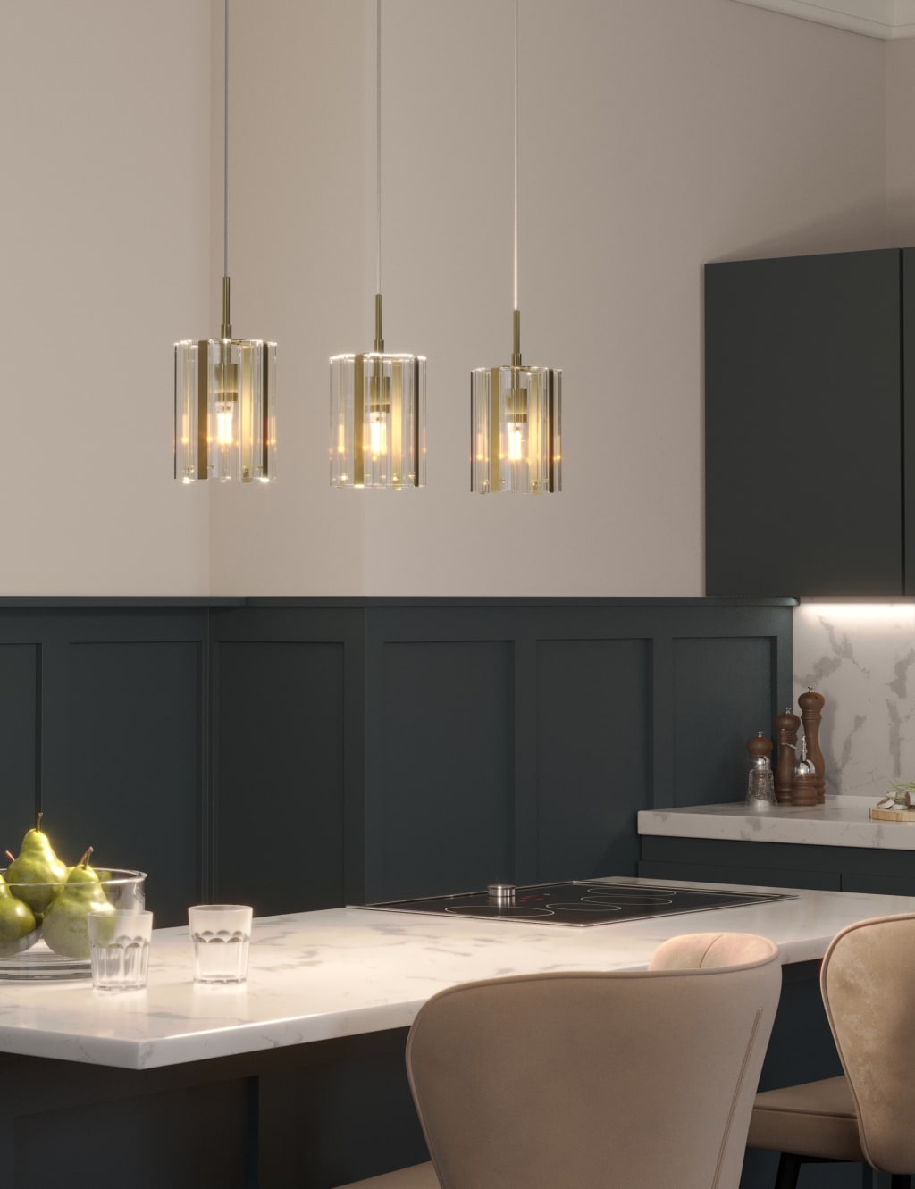 Glass Pendant Ceiling Light 2 of 6