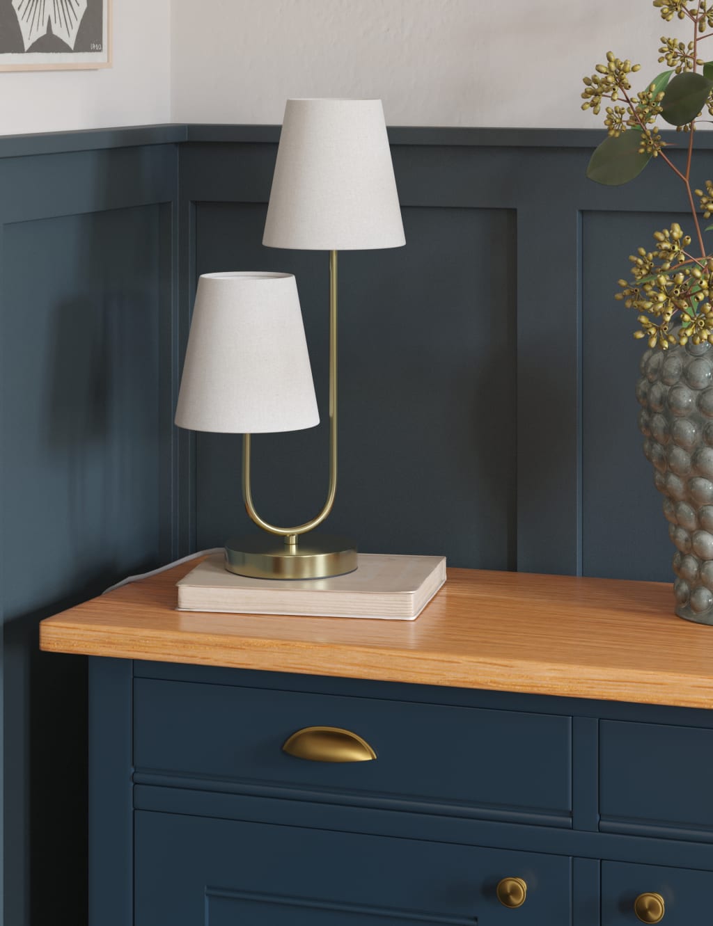 2 Shade Metal Table Lamp 3 of 6