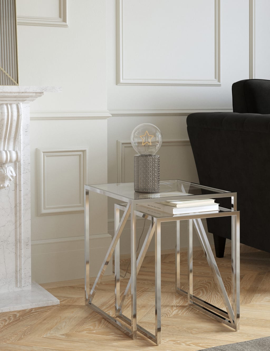 Glass Star Table Lamp 3 of 5