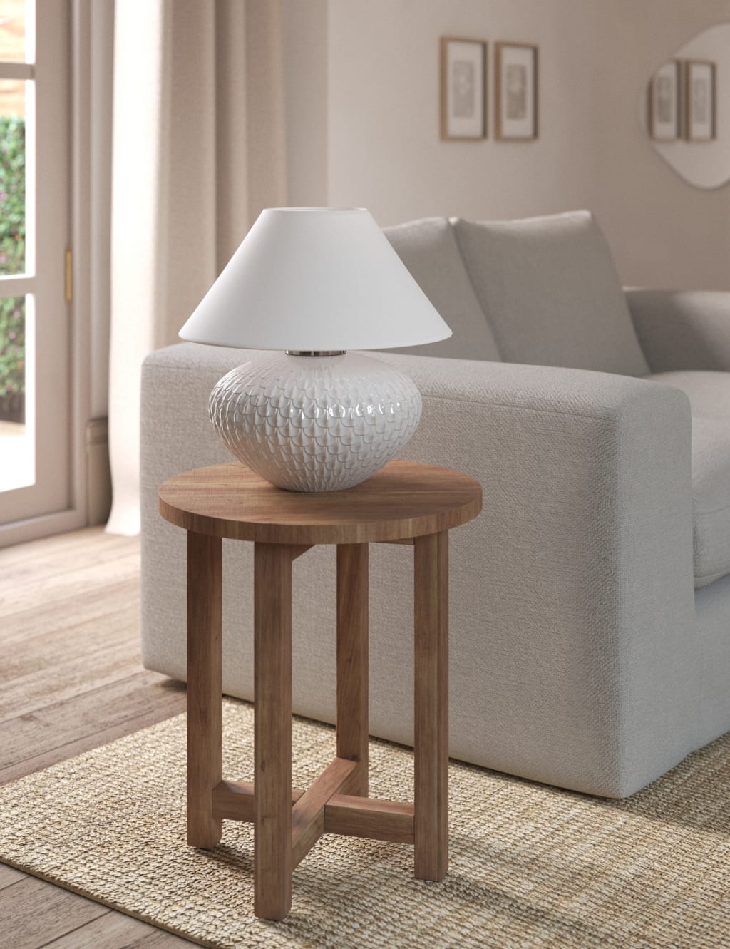 Textured Scallop Table Lamp 3 of 7