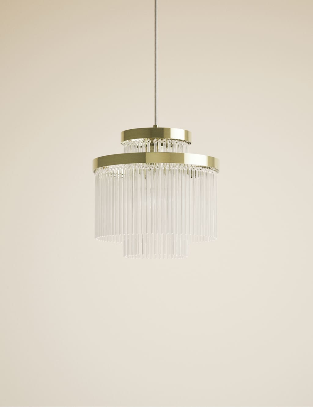 Monroe Glass Easy Fit Ceiling Lamp Shade 3 of 5