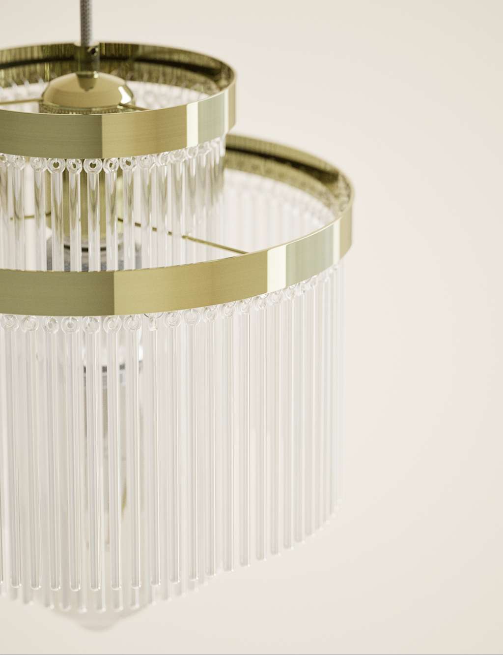 Monroe Glass Easy Fit Ceiling Lamp Shade 5 of 5