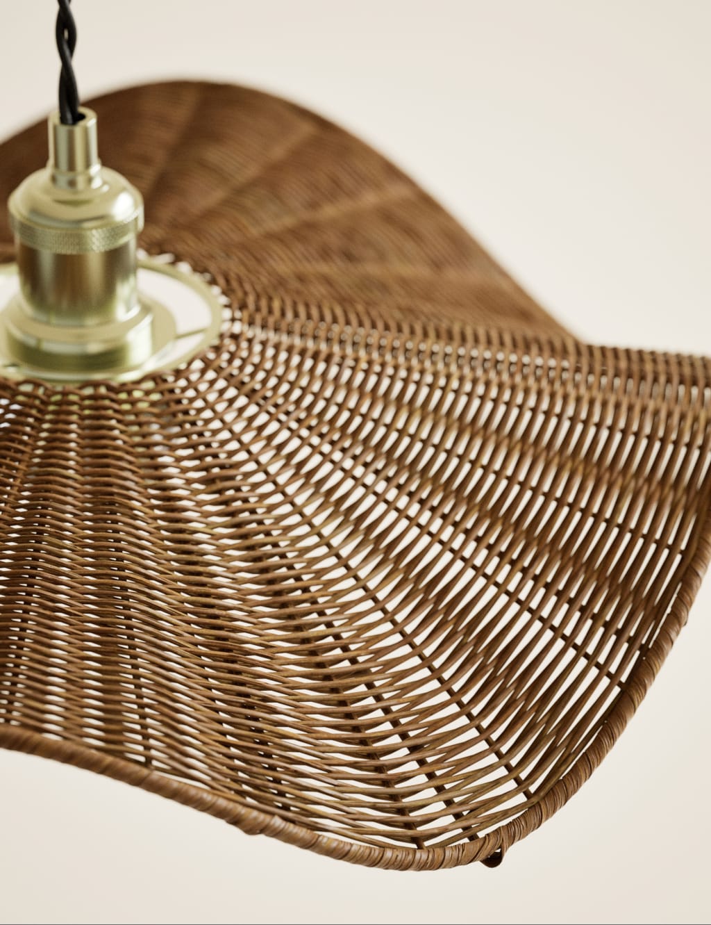 Rocco Rattan Easy Fit Ceiling Lamp Shade 4 of 4
