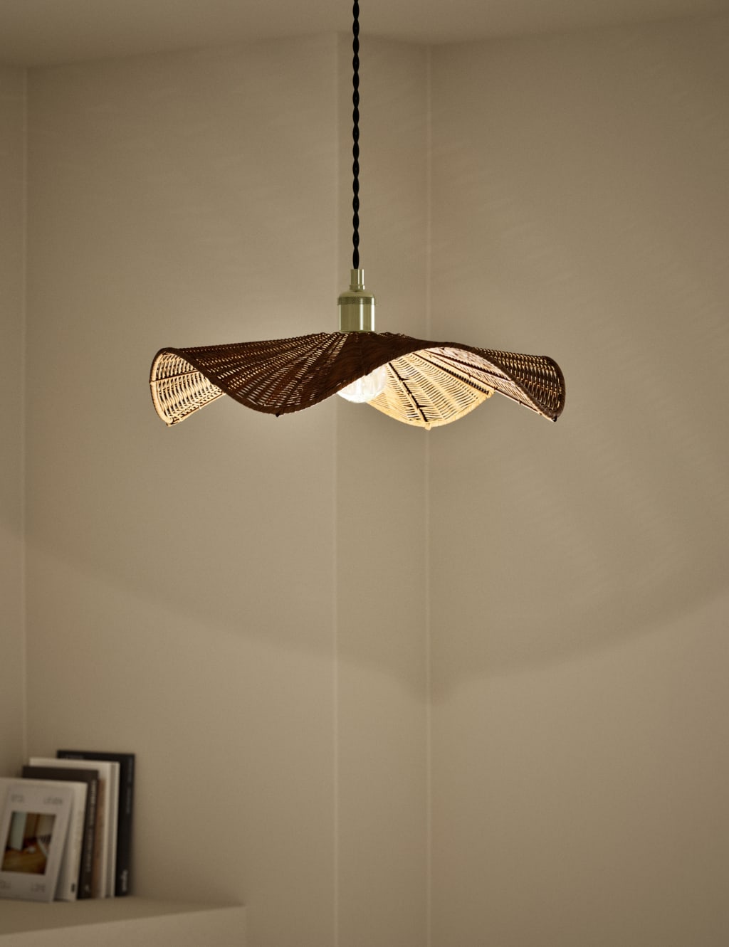 Rocco Rattan Easy Fit Ceiling Lamp Shade 2 of 4