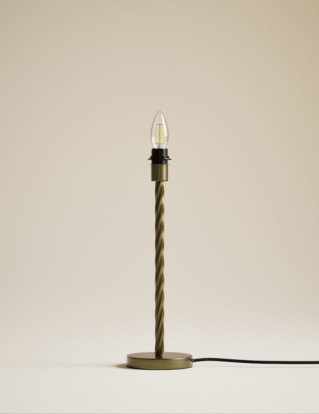 Metal Twisted Table Lamp Base 2 of 4
