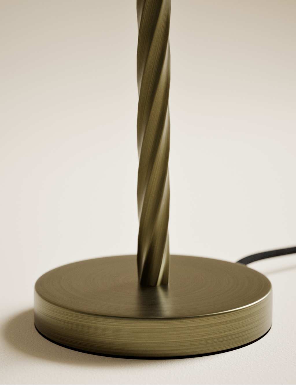 Metal Twisted Table Lamp Base 3 of 4