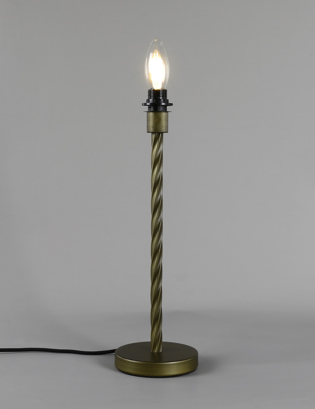 Metal Twisted Table Lamp Base 4 of 4