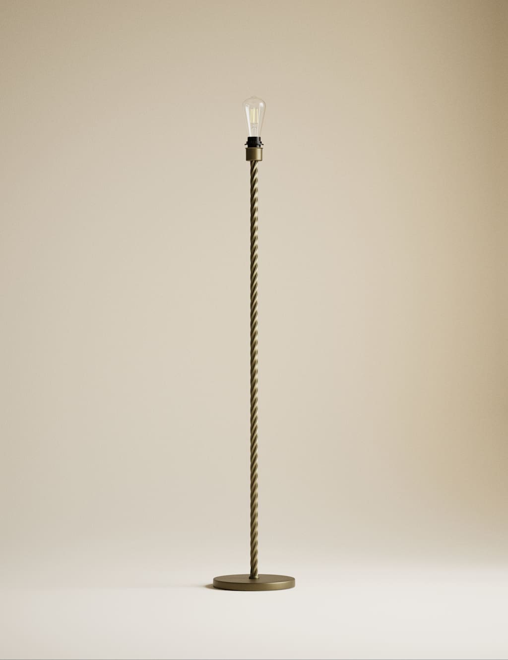 Metal Twisted Floor Lamp Base 2 of 5