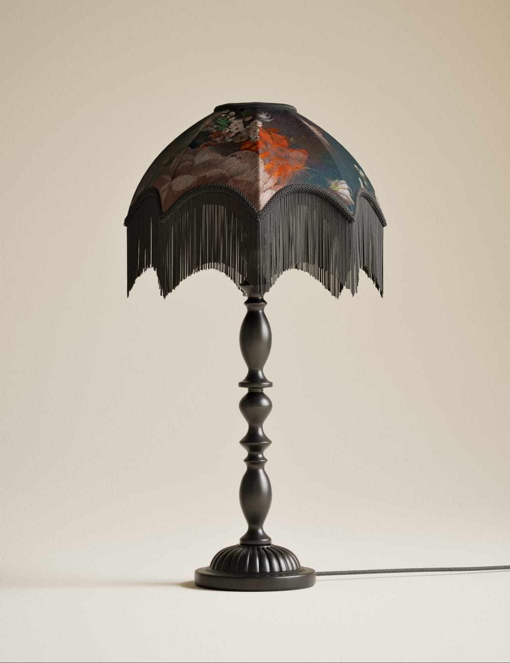 Velvet Floral Table Lamp 3 of 5