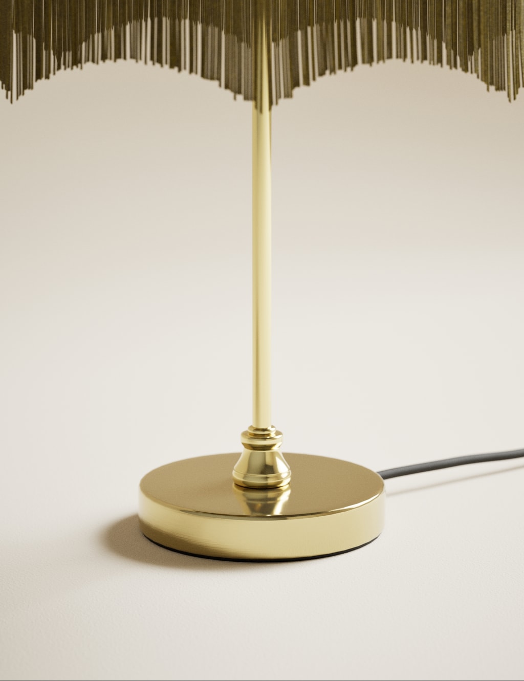 Velvet Fringed Table Lamp 4 of 5