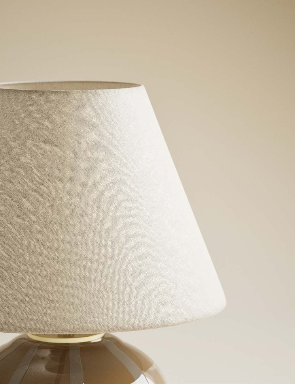 Glass Striped Round Table Lamp 5 of 5