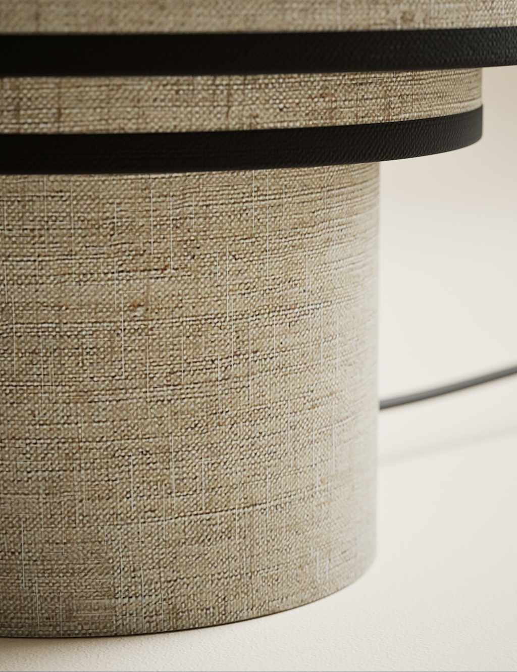 Layer Drum Table Lamp with Contrast Trim 6 of 6